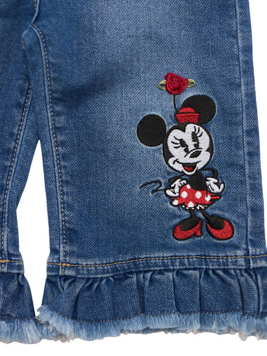 Monnalisa: Jeans in misto cotone con ricami - Denim - kids-girls_1 | Luisa Via Roma