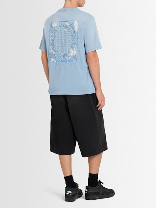 Amiri: Bleached bandana patch t-shirt - men_1 | Luisa Via Roma