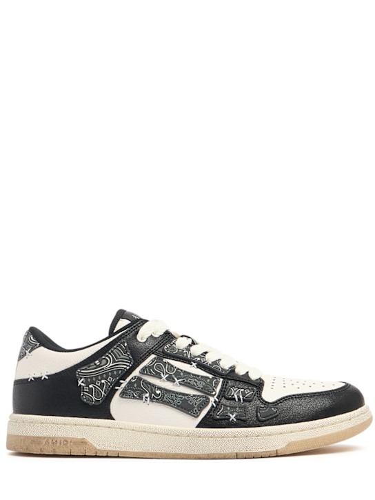 Amiri: Sneakers Bandana Skel Top Low - Nero - men_0 | Luisa Via Roma