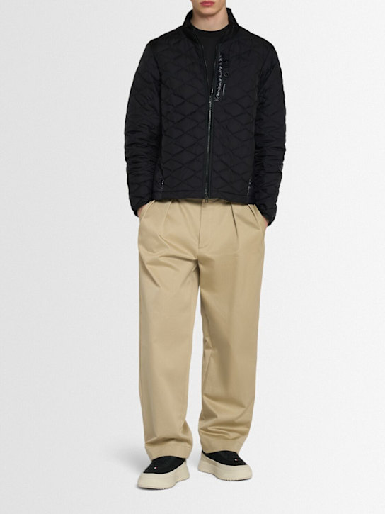 Moncler: Irako diamond quilted nylon down jacket - Black - men_1 | Luisa Via Roma