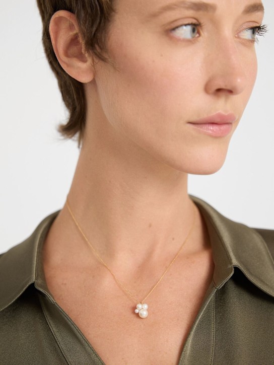 Sophie Bille Brahe: Bisou Simple 14ktゴールド＆パールネックレス - パール/ゴールド - women_1 | Luisa Via Roma