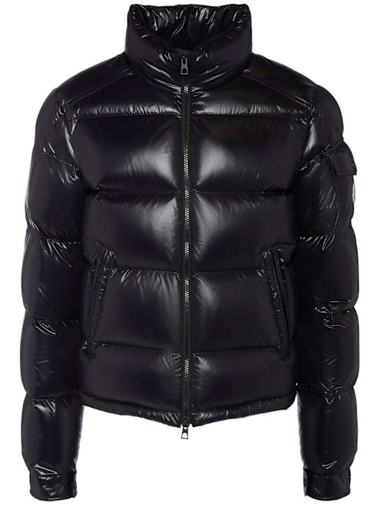 Moncler: Levitha short nylon down jacket - Black - men_0 | Luisa Via Roma
