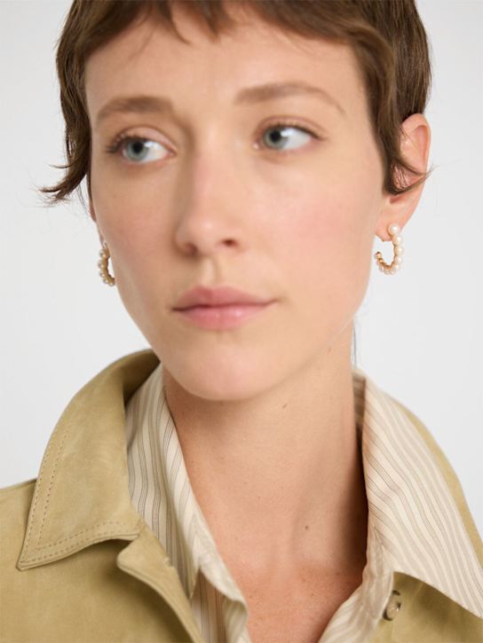 Sophie Bille Brahe: Boucle Perle 14ktゴールド＆パールピアス - パール - women_1 | Luisa Via Roma