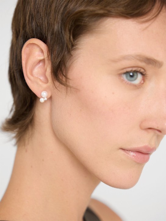 Sophie Bille Brahe: Orecchino singolo Petite Stellari con perle - Perla - women_1 | Luisa Via Roma