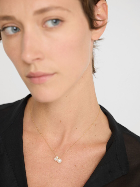 Sophie Bille Brahe: Collana Stella in oro 14kt con perle - Perla/Oro - women_1 | Luisa Via Roma