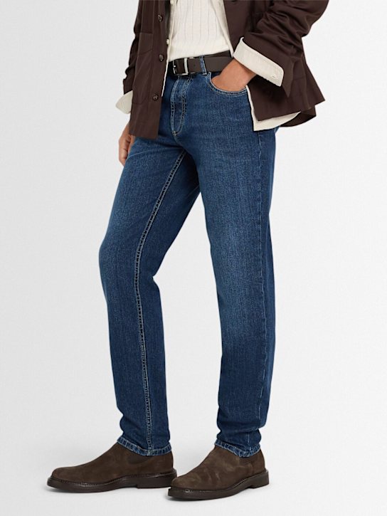 Officine Creative: Aston crepe suede Chelsea boots - men_1 | Luisa Via Roma