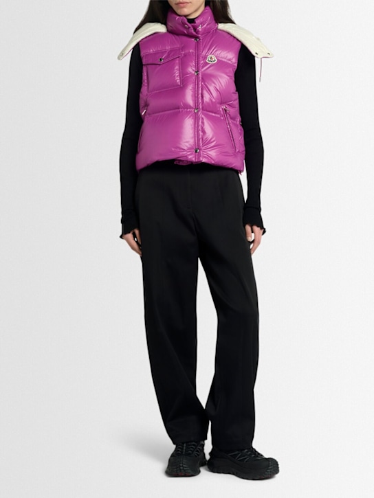 Moncler: Pario nylon down vest - women_1 | Luisa Via Roma