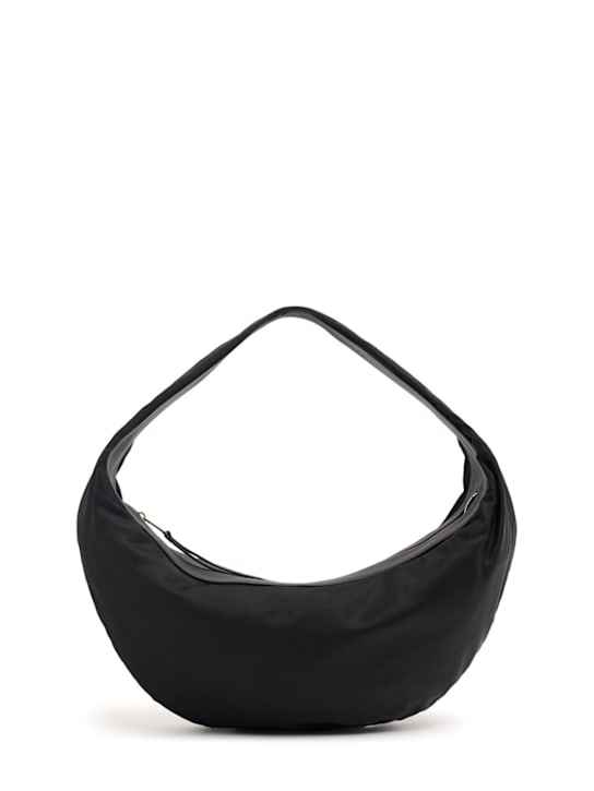 Khaite: Medium Olivia Sport nylon hobo bag - Black - women_0 | Luisa Via Roma