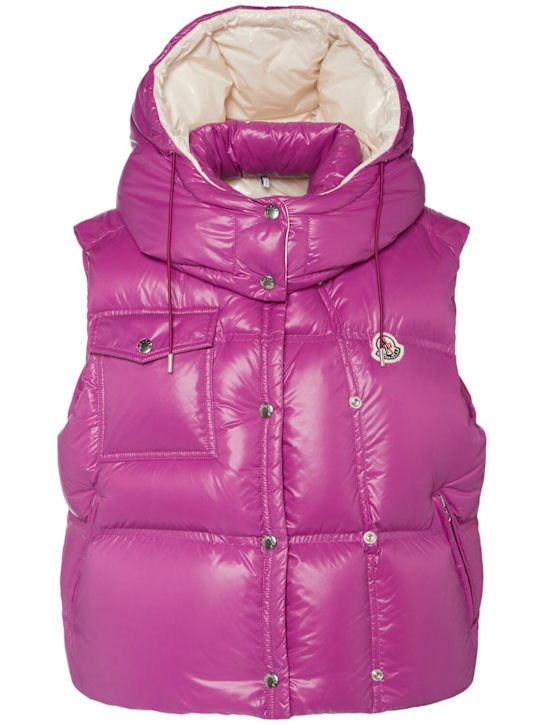 Moncler: Pario nylon down vest - women_0 | Luisa Via Roma