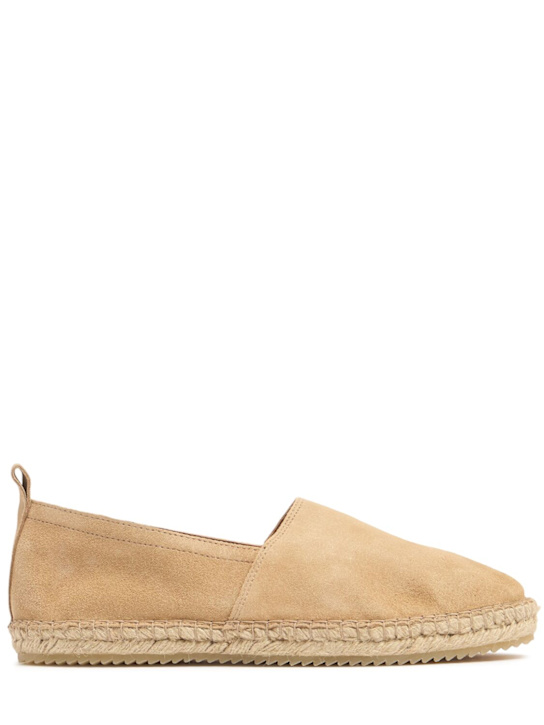 Frescobol Carioca: Helio suede espadrilles - Sand - men_0 | Luisa Via Roma