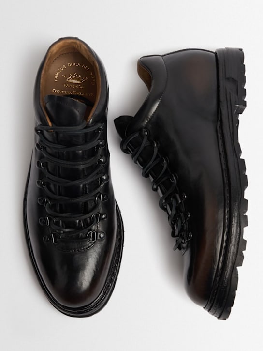 Officine Creative: Artik leather mid boots - men_1 | Luisa Via Roma