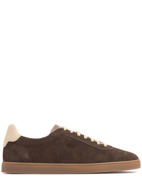 Brunello Cucinelli: Wildledersneakers - men_0 | Luisa Via Roma