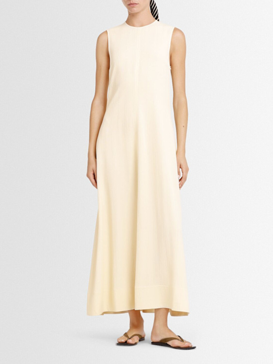 Toteme: ウーブンストライプ ロングドレス - エクリュ - women_1 | Luisa Via Roma