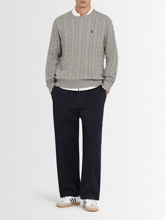 Polo Ralph Lauren: Pullover aus Strick mit Zopfmuster - men_1 | Luisa Via Roma