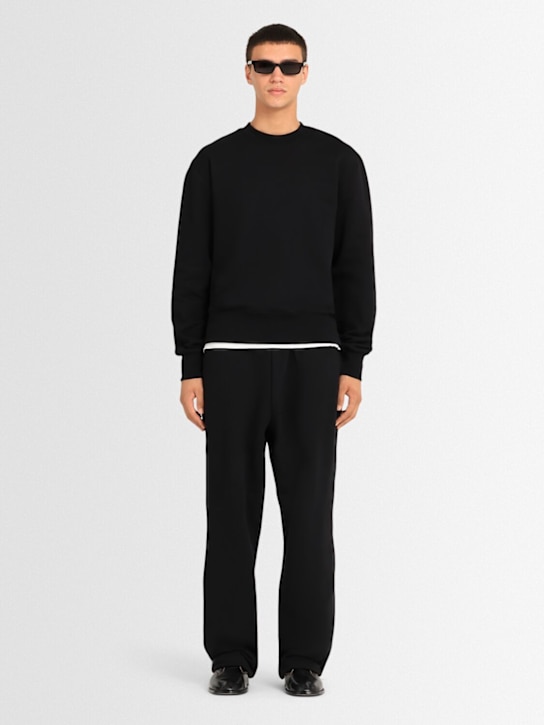 The Core: Crewneck cotton sweatshirt - Black - men_1 | Luisa Via Roma