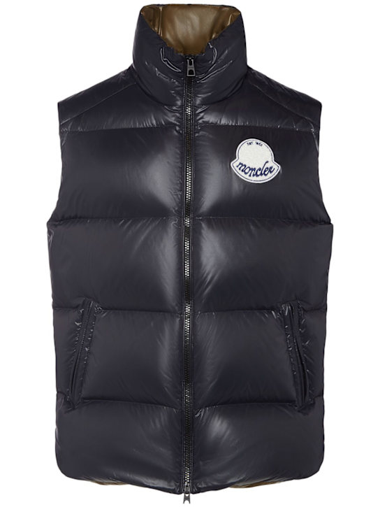 Moncler: Lipsi nylon down vest - Black - men_0 | Luisa Via Roma