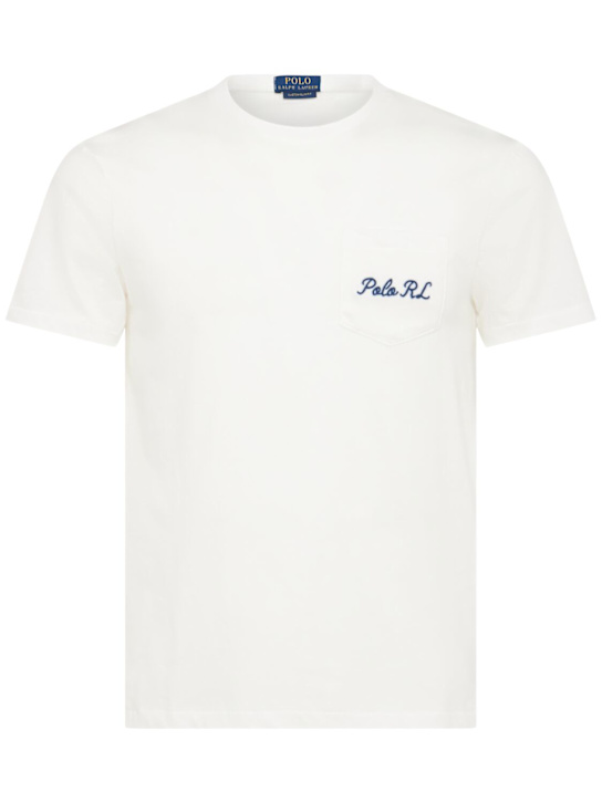 Polo Ralph Lauren: Polo Bear printed cotton t-shirt - men_0 | Luisa Via Roma