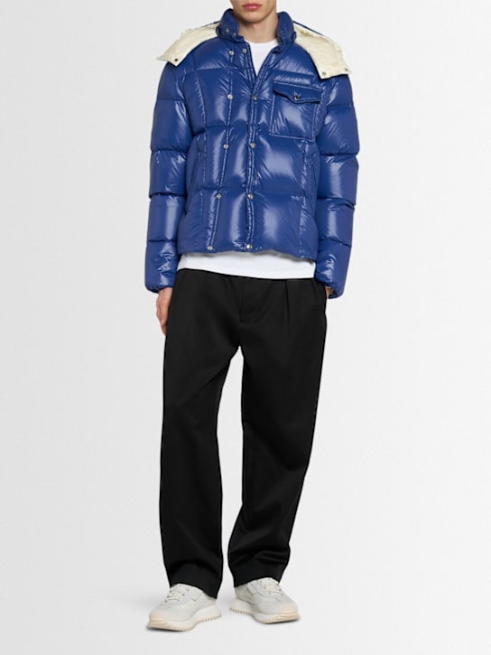Moncler: Serfanto nylon short down jacket - men_1 | Luisa Via Roma