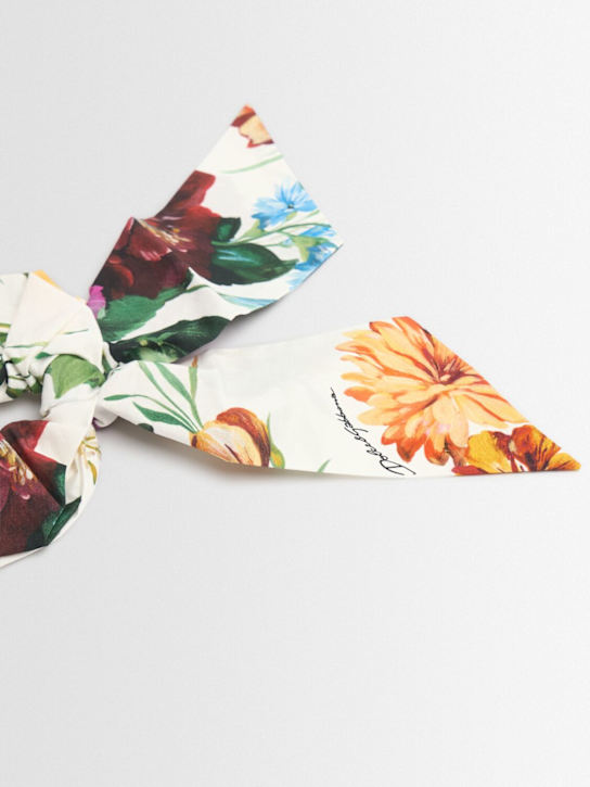 Dolce&Gabbana: Printed cotton poplin scrunchie - マルチカラー - kids-girls_1 | Luisa Via Roma