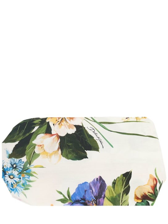 Dolce&Gabbana: Printed cotton poplin headband - マルチカラー - kids-girls_0 | Luisa Via Roma