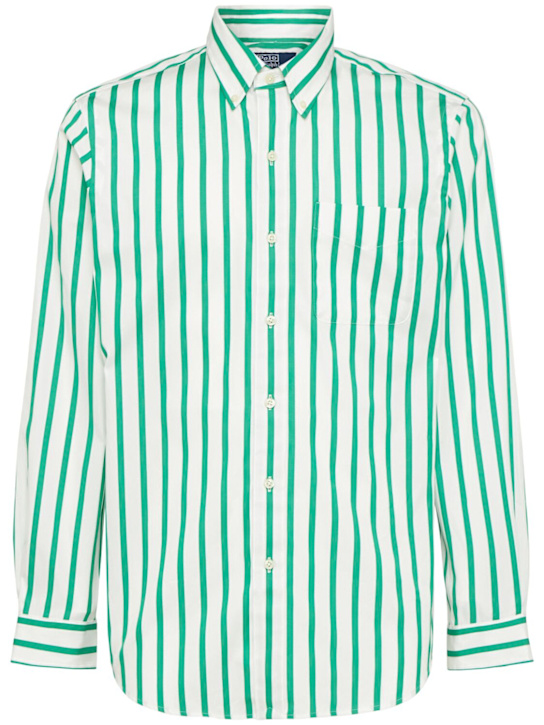 Polo Ralph Lauren: Striped cotton shirt - 5171c Bright Cl - men_0 | Luisa Via Roma