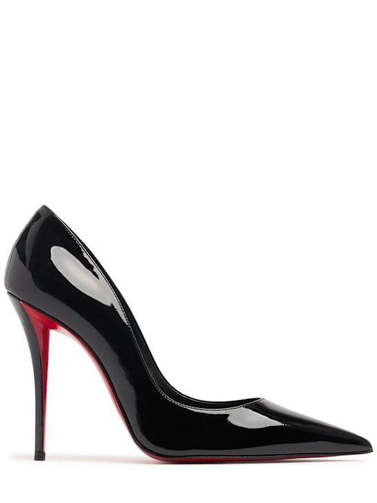Christian Louboutin: 100mm Miss Z patent pumps - women_0 | Luisa Via Roma