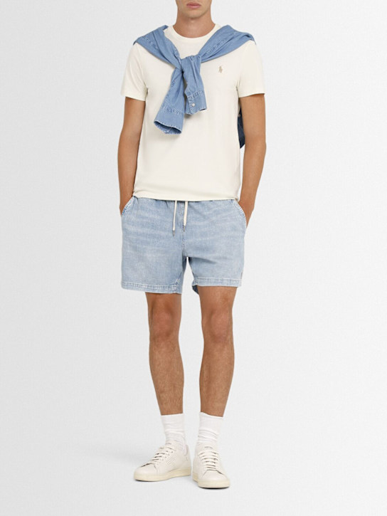 Polo Ralph Lauren: Shorts aus Baumwolldenim - men_1 | Luisa Via Roma