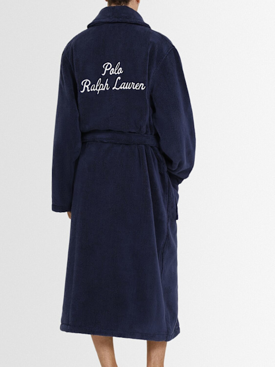 Polo Ralph Lauren: Holiday logo cotton robe - men_1 | Luisa Via Roma