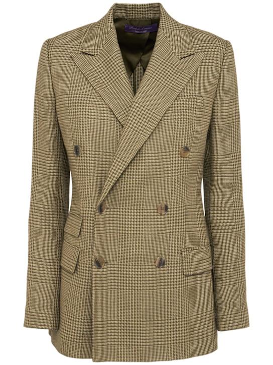 Richie cotton & linen tweed blazer