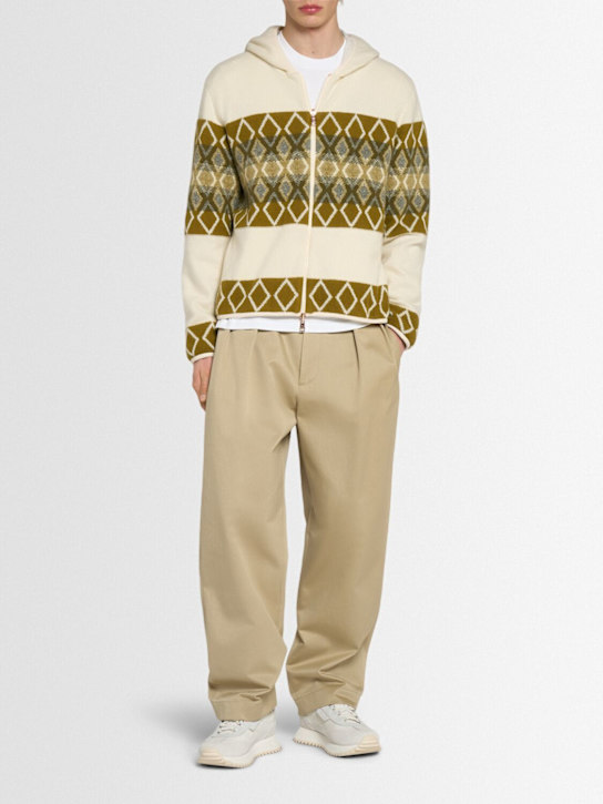 Moncler: Reversible nylon zip-up hoodie - men_1 | Luisa Via Roma