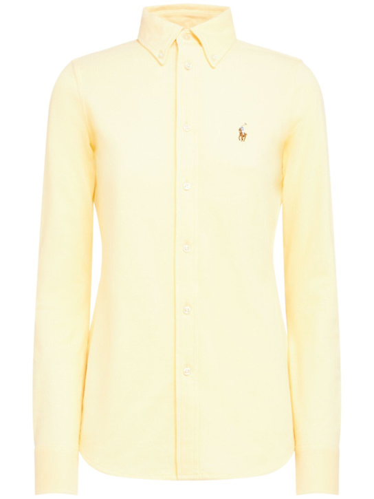 Polo Ralph Lauren: Camicia in cotone Oxford a righe - women_0 | Luisa Via Roma