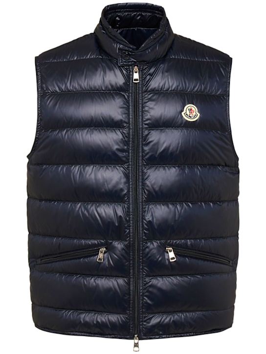 Moncler: Gui quilted nylon down vest - men_0 | Luisa Via Roma