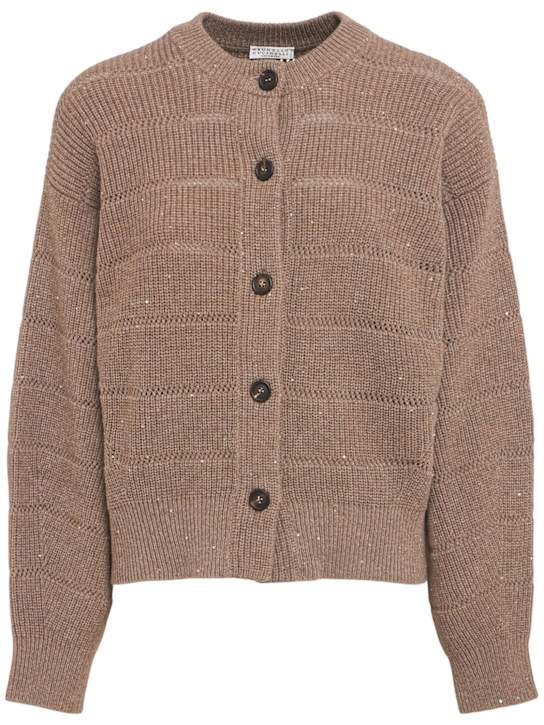 Brunello Cucinelli: Knit cardigan - women_0 | Luisa Via Roma