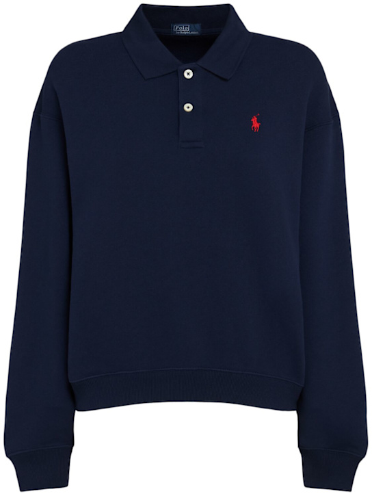 Polo Ralph Lauren: Felpa con logo Polo - women_0 | Luisa Via Roma