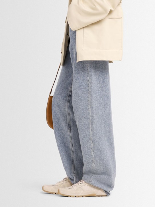 Alohas: Suede lace-up sneakers - Cream - women_1 | Luisa Via Roma