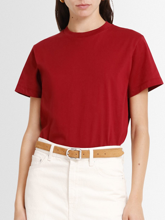 Déhanche: Mija suede belt - Caramel/Silver - women_1 | Luisa Via Roma