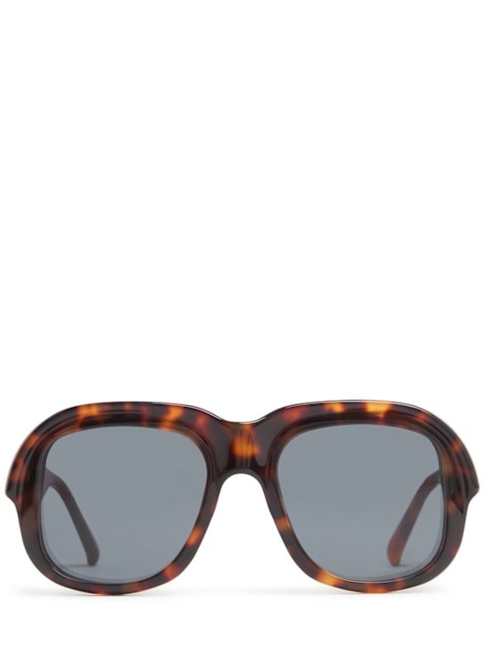 Dries Van Noten: Lunettes de soleil en acétate DVN 217 - Marron/Multi - men_0 | Luisa Via Roma