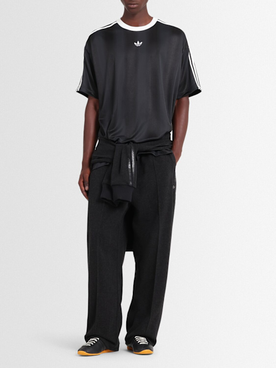 adidas Originals: Jacquard jersey t-shirt - Black - men_1 | Luisa Via Roma