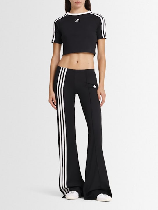 adidas Originals: 3-Stripe baby t-shirt - Black - women_1 | Luisa Via Roma