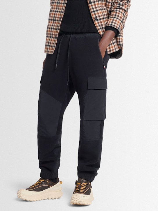 Moncler: Trailgrip GTX leather sneakers - Brown/Beige - men_1 | Luisa Via Roma