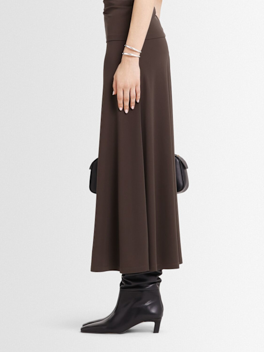 Alohas: 50mm Kalila gathered leather boots - Black - women_1 | Luisa Via Roma