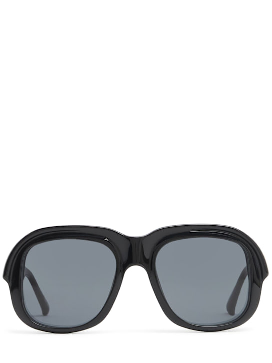 Dries Van Noten: DVN 217 acetate sunglasses - Black - men_0 | Luisa Via Roma
