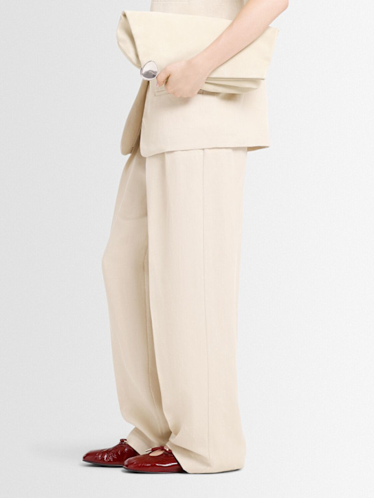 Alohas: Rosalind lace-up leather ballerina flats - women_1 | Luisa Via Roma