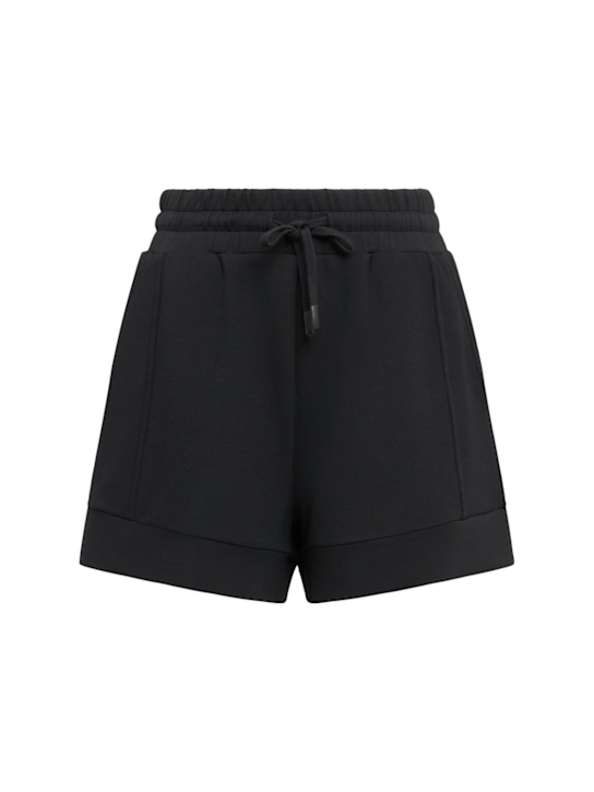 Varley: Atrium high waist shorts - Black - women_0 | Luisa Via Roma