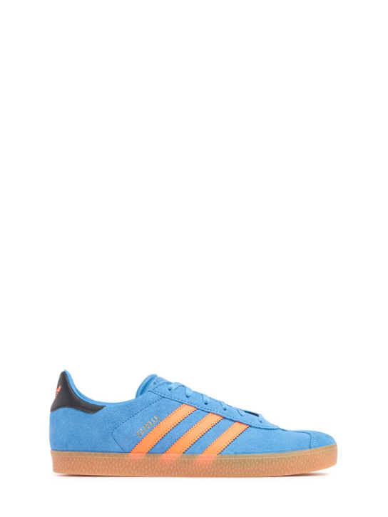 adidas Originals: Sneakers Gazelle con cordones - Azul - kids-boys_0 | Luisa Via Roma