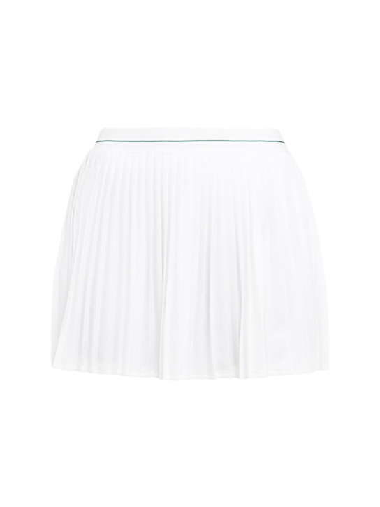 Varley: Clemency mid rise pleated skort - White - women_0 | Luisa Via Roma