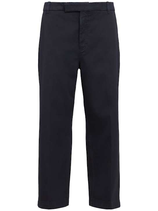 Thom Browne: Utility garment dyed cotton pants - men_0 | Luisa Via Roma