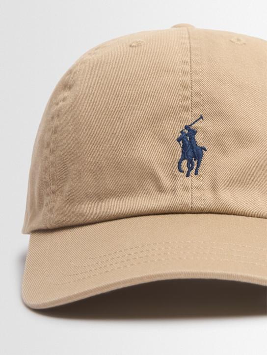 Polo Ralph Lauren: Gorra de baseball de algodón con logo - kids-boys_1 | Luisa Via Roma