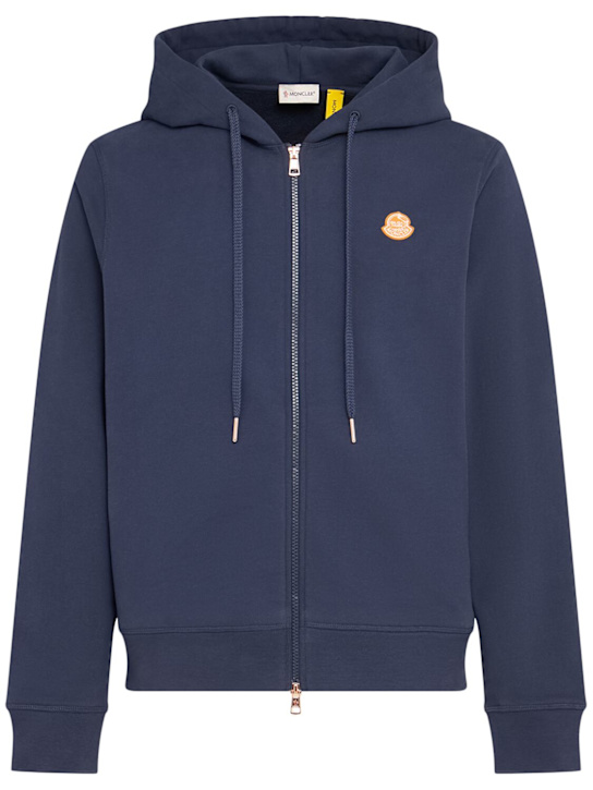 Moncler Genius: Moncler x Gilga Farm cotton sweatshirt - Navy - men_0 | Luisa Via Roma