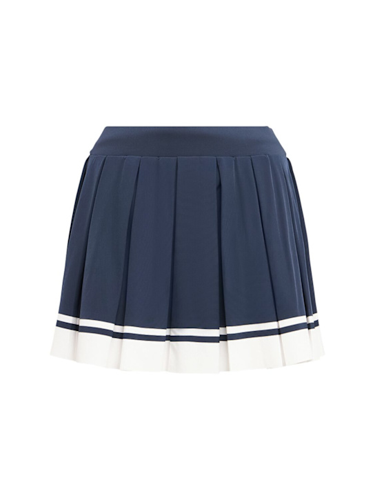 Varley: Mariam mid rise pleated skort - Blue - women_0 | Luisa Via Roma